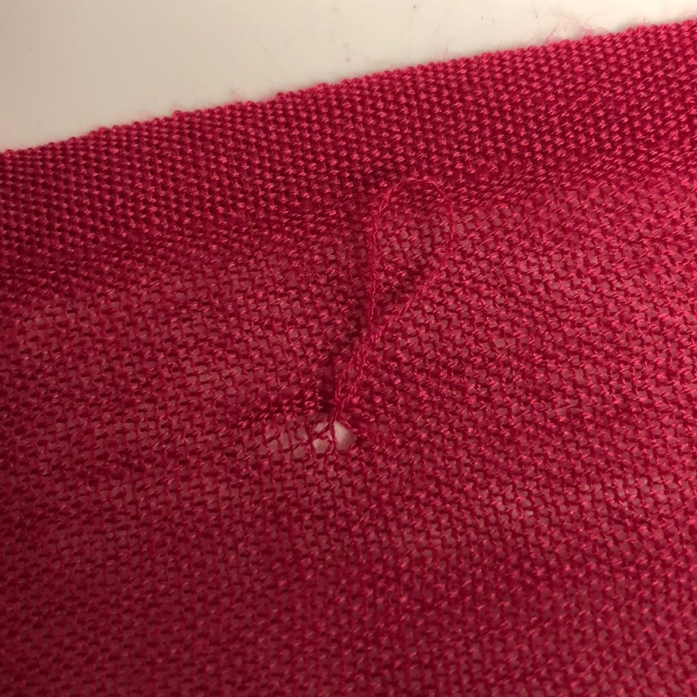 Pashmina Raspberry wool scarf - Picture 6 of 8